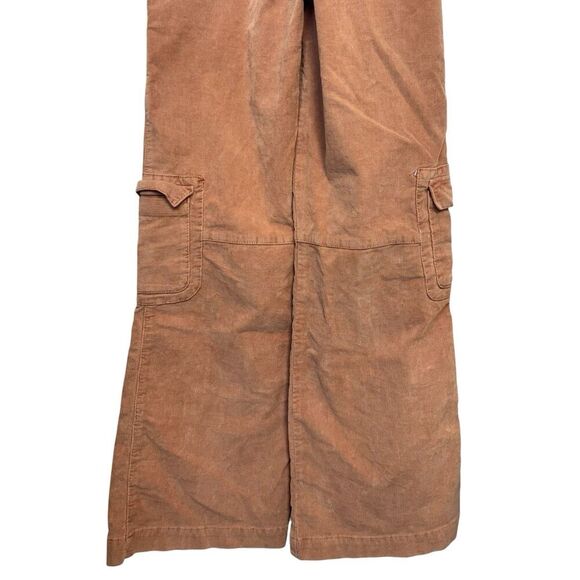 BDG Corduroy Zip Coverall Wide Leg Jumpsuit Size S Pink Utility Cargo 70s Retro - Picture 9 of 14